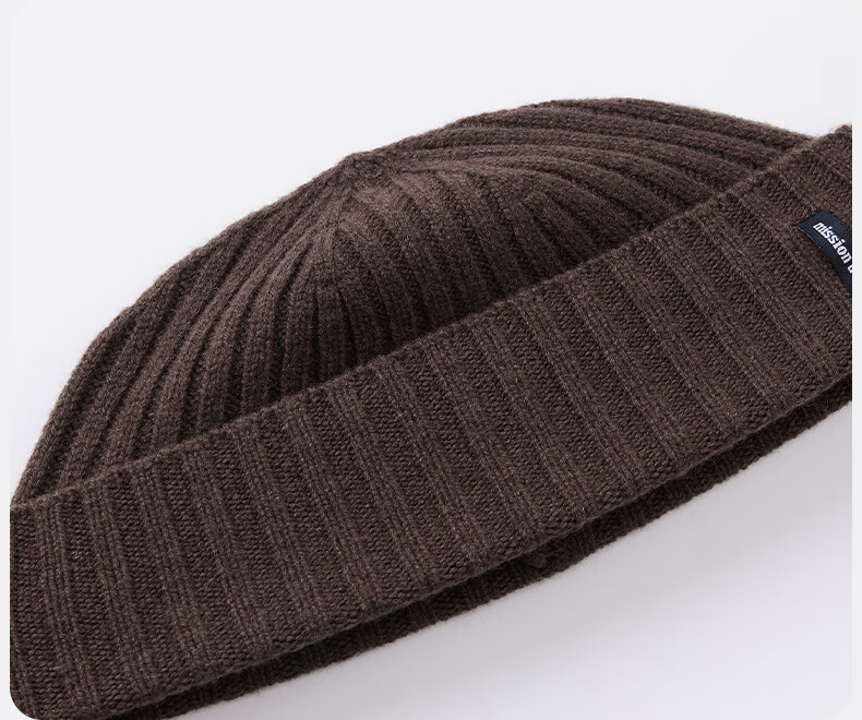 MISSION UV Pure Wool Warm Knit Beanie Cap Winter Outdoor Cold Weather Hat for Men 4