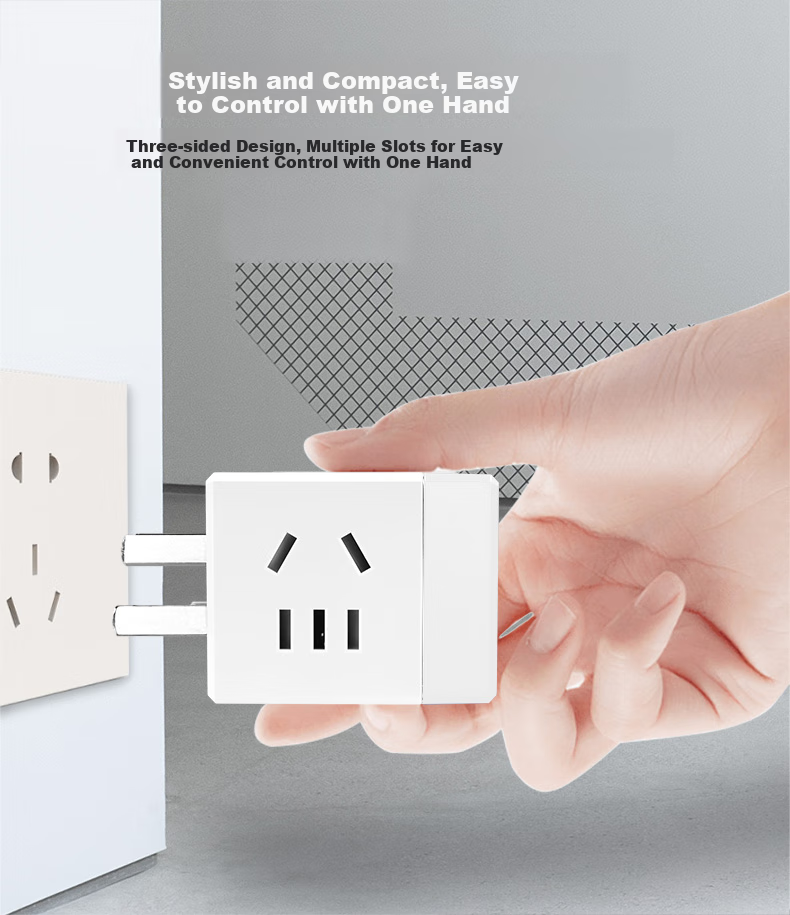 Delipow Power Strip, One-To Multifunctional Socket, USB Charger/wireless Socket Adapter/travel Converter Plug, 1-To Adapter [White] 4