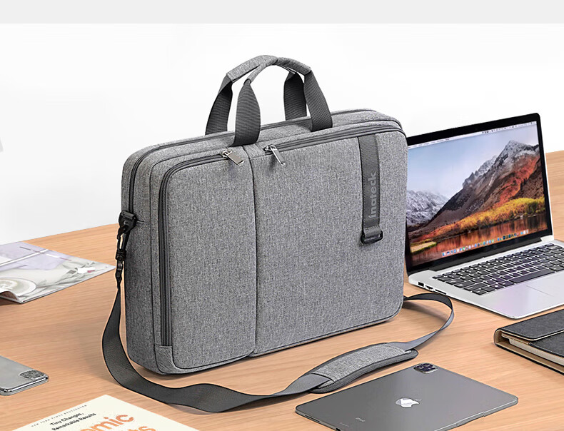 Inateck 13.3-inch Laptop Shoulder Bag Briefcase Water-Resistant Shockproof for Lenovo Asus Dell Black 6