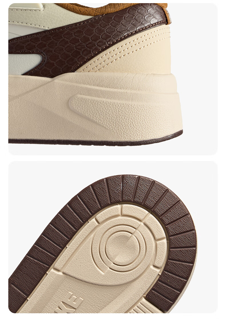 ERKE Men's Thick-Soled Lightweight Comfortable Soft-Soled Versatile White Skateboarding Sneakers | Cool Play 4 21