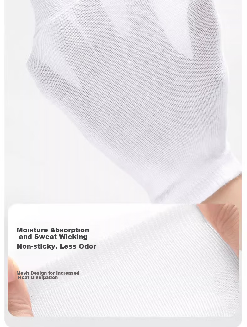 Etravel 10 Pairs Disposable Socks, Daily Wear Socks, Comfortable And Sweat-Absorbing for Business Trips And Travel, White 3