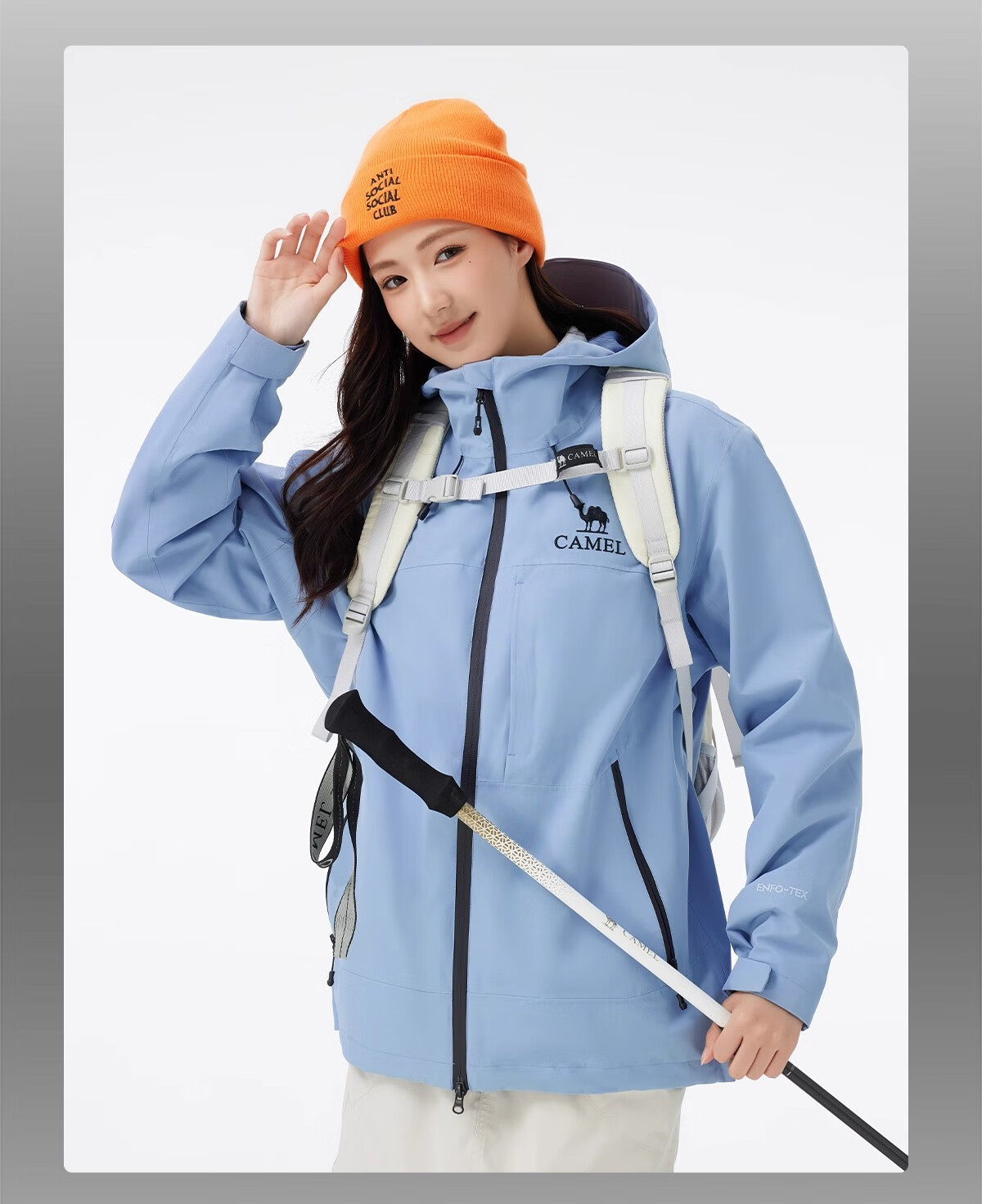 Camel Women's Outdoor Jacket Unisex 3-in-1 Windproof Waterproof Coat New Arrival 18