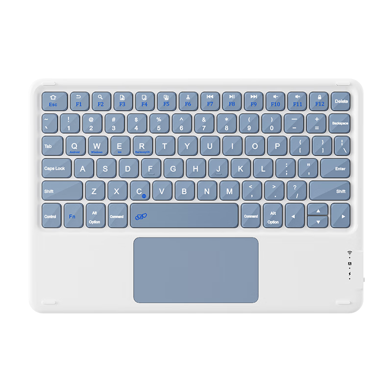 B.O.W Hangshi X19C Wireless Touch Charging Bluetooth Keyboard for iPad Apple Xiaomi Huawei Smartphones Tablets Ultra-thin Silent Portable Keyboard Lavender Purple
