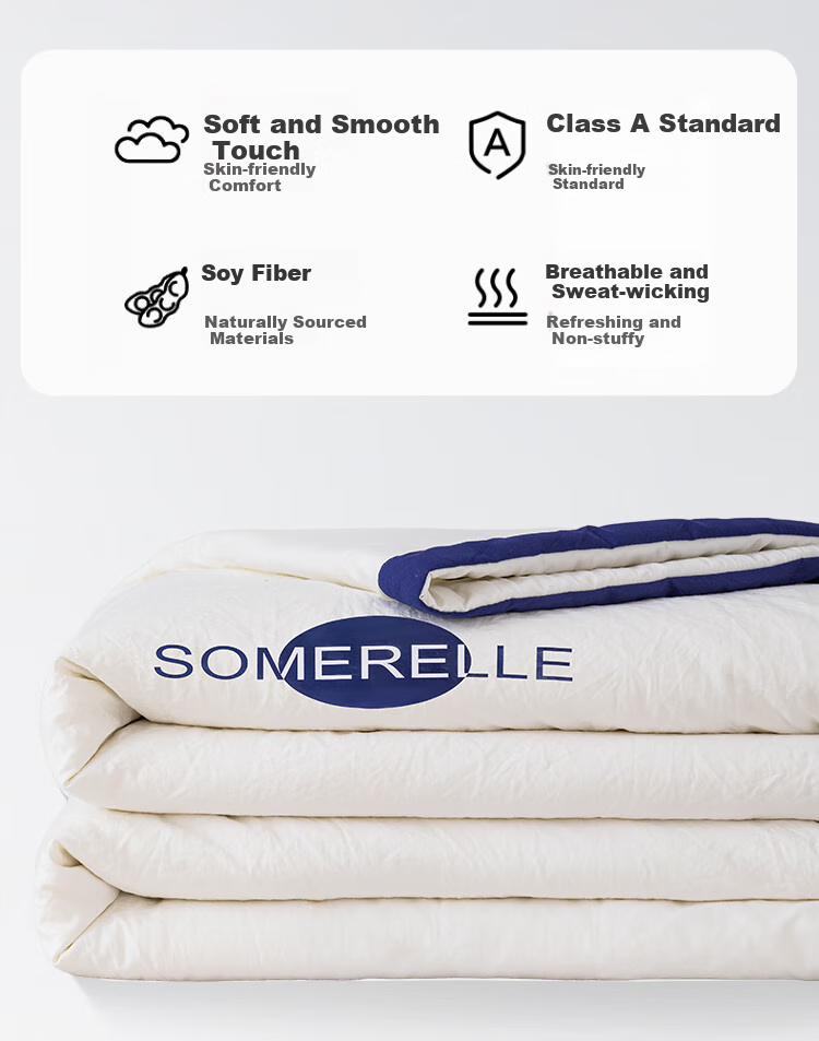 SOMERELLE A Class 30% Soy Protein Summer Quilt, Thin Air-Conditioning Quilt, Summer Cool Quilt 200*230cm 2