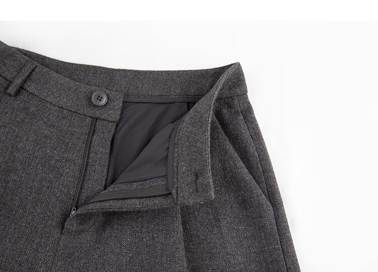 Demana [Smart Warmth] Cropped Pants 25 Winter Wrinkled Wide-Leg Textured Wool Blend Slimming Casual Pants for Women Premium Feel 17