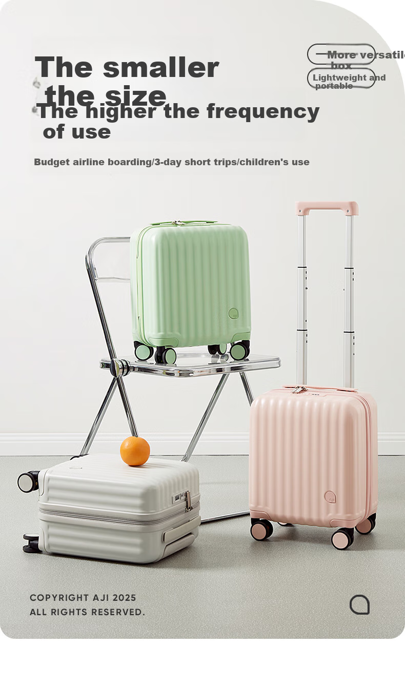 Aji 14-Inch Luggage, Women's Carry-On Suitcase, Small Lightweight Travel Case for Women And Children, Trolley Suitcase 1