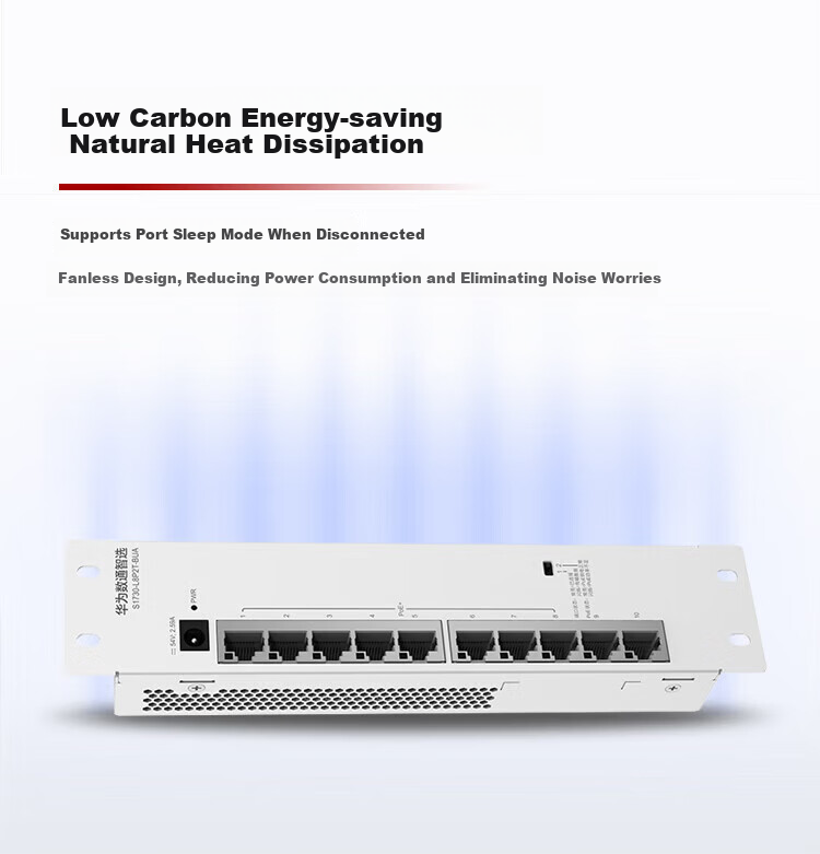 Huawei Kunling S5735S-L48P4S-A3 48-Port Gigabit Managed Layer 3 PoE Switch with 4 Gigabit SFP Ports, VLAN, Ring Network, 380W Power 4