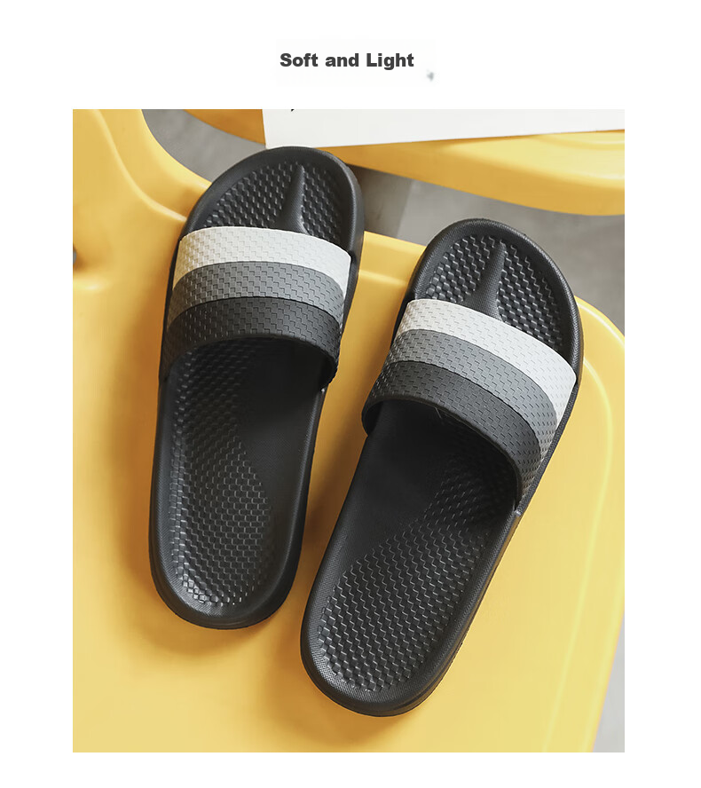 GUOLUOFEI Slippers for Men, Odor-Free, Summer Shower Home Use, Non-Slip Thick Sole, Anti-Odor, Women's Summer Bathroom Slippers, Sky Blue, Size 40-41 9