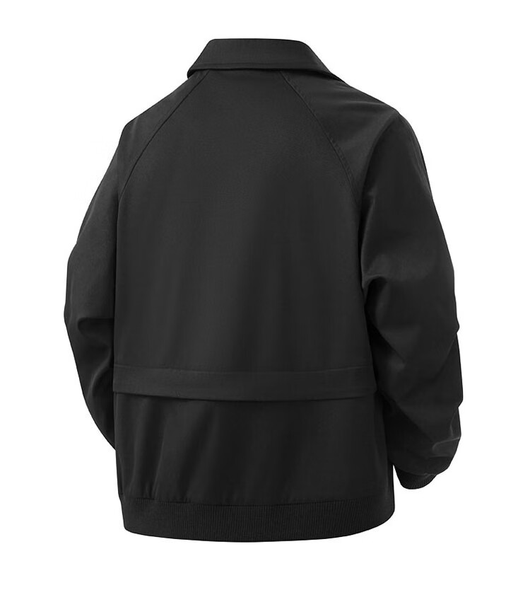TUCANO Men's Spring Autumn Lapel Jacket Loose Casual Trendy American Style Black 3XL 7