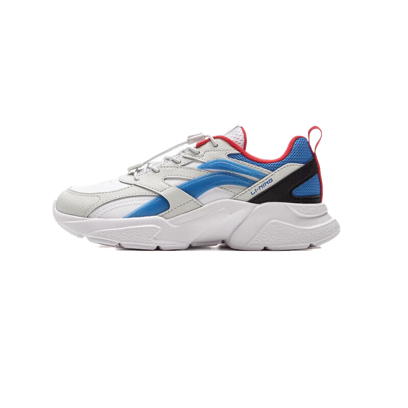 LI-NING Kids Casual Shoes Unisex Teen New Comfortable Shock Absorption Low-top Sports Sneakers
