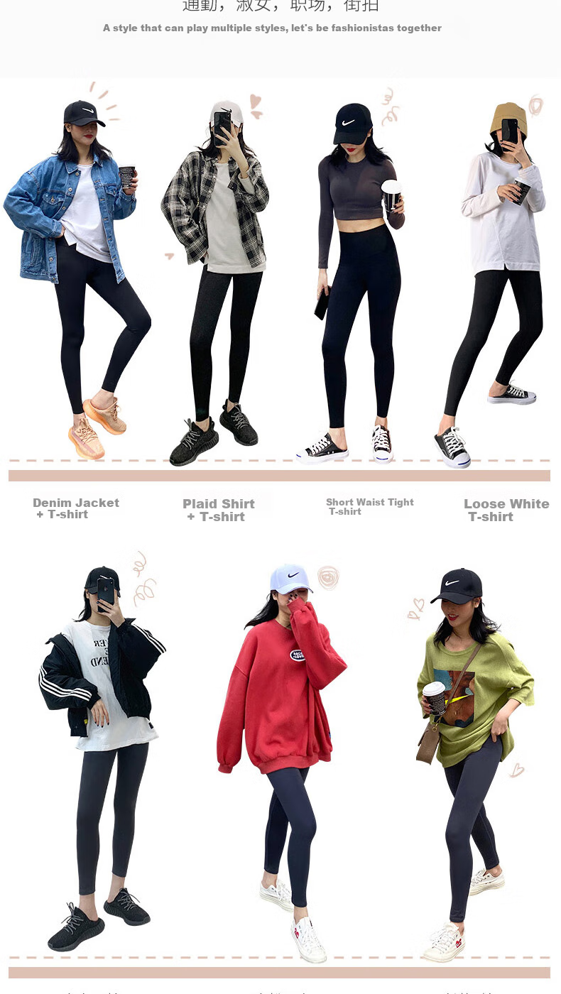 LangSha Shark Skin Leggings for Women, High-Waisted Thin Spring And Autumn Style, Tummy Control Slimming Tight-Fitting Sports Yoga Pants for Outdoor Wear 12