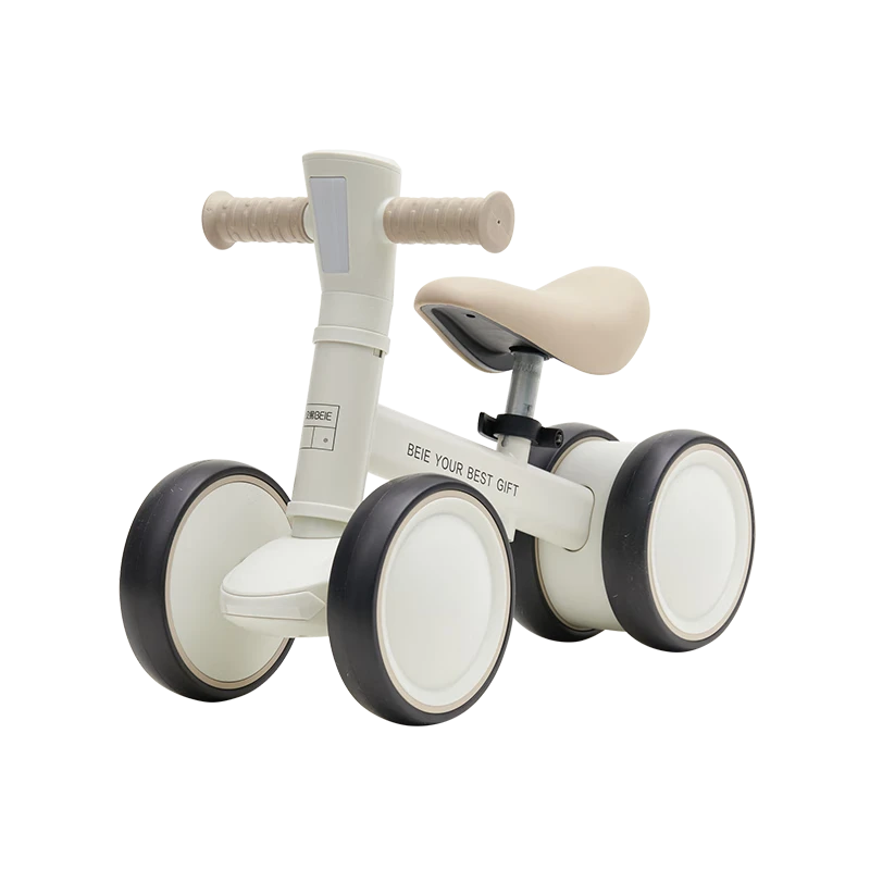 BEIE BEIESTATE Enlightenment Balance Bike 1+ Year Old Baby Four-Wheel Ride-On Rocking Horse with Sound and Light Baby First Birthday Gift
