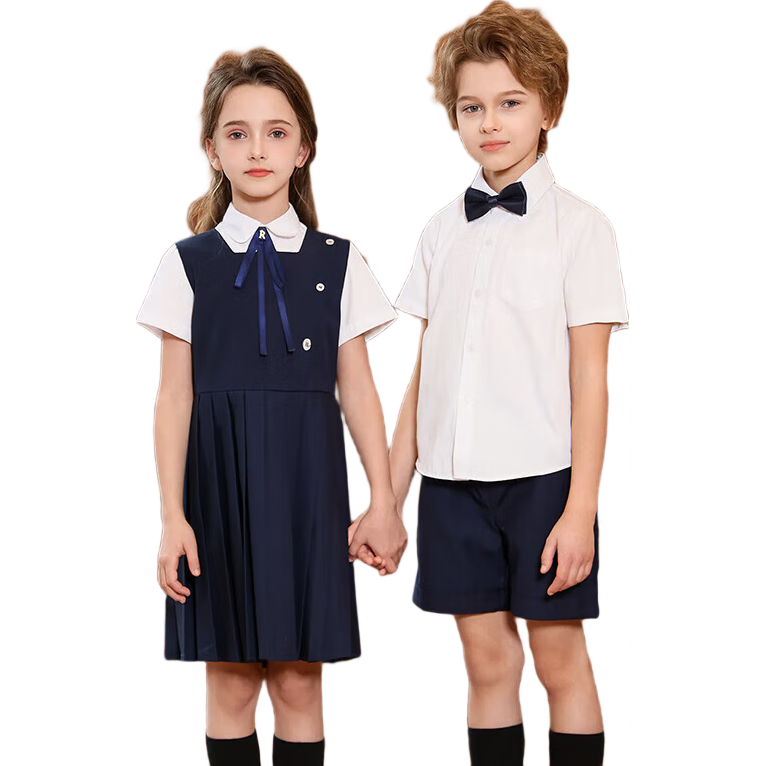 Yinuofang Girls' New Dress Set for Children's Day Performance, Kindergarten Uniforms, School Uniforms, Graduation Outfits, And Class Uniforms for Elementary School Students