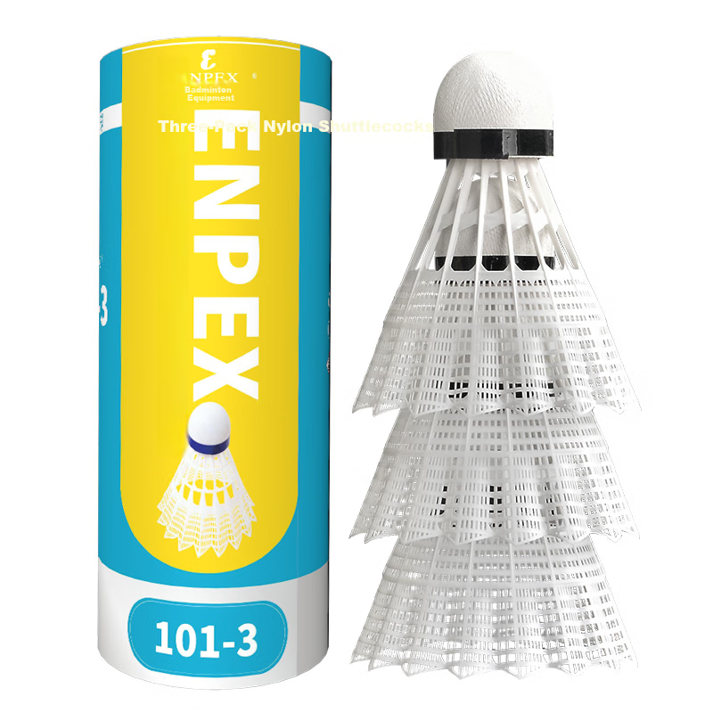 ENPEX Leshi, Three-Pack Badminton Shuttles, Model 101-3, for Entertainment And Practice