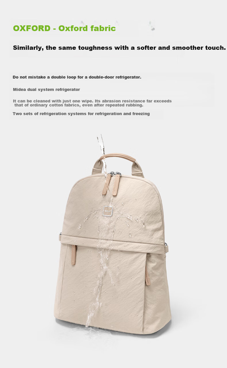 GOLF Women's Casual Backpack, 14-Inch Laptop Bag, Crossbody Bag, Travel Bag, Birthday Gift for Wome 8