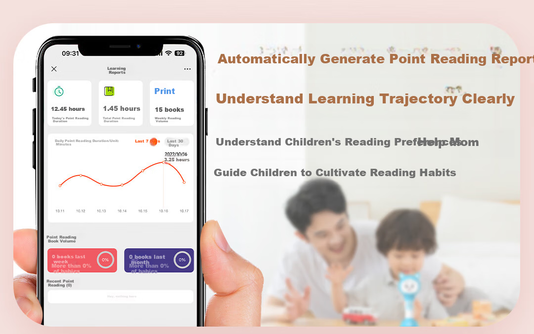 Bei Lin Open-Style Reading Pen, Early Education for Children Aged 0-6, RAZ Universal Educational Toy, Birthday Gift for Boys And Girls 9
