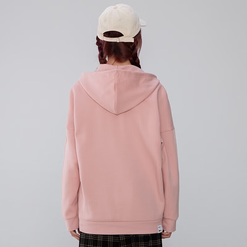 Adidas NEO Women's Sportswear Knitted Hoodie Pullover H45535 Pink L 3