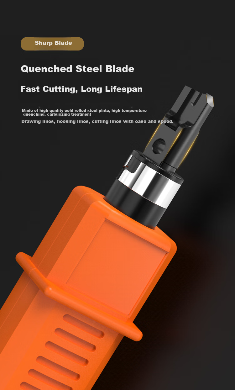 WANJEED Cat6/7 Multifunctional Network Cable Crimper, RJ45 Punch Down Tool, Cat6/7 Cat8 Engineering Crimping Tool WJ-1989D 2