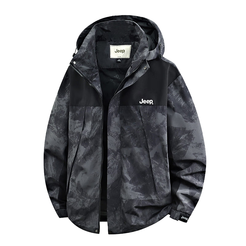 JEEP High-End Tactical Jacket for Men, 2026 Spring And Autumn New Outdoor Mountain-Style Sports Hiking Wear Workwear Jacket Men's Clothing