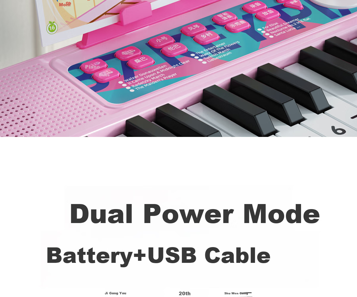 Xinge Electronic Keyboard, Children's Piano Toy, Birthday Gift for Boys And Girls, Early Education Musical Instrument for Toddlers, Home Use, 37 Keys with Desk And Chair 14