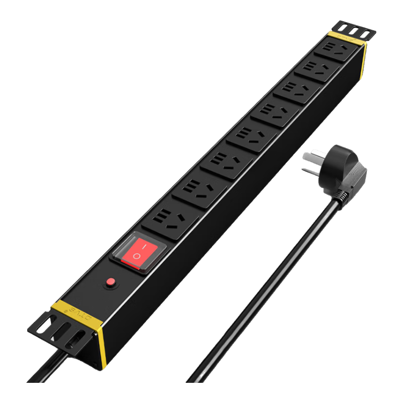 Datang Guardian DT7188 PDU Cabinet Socket 10A Overload Protection Main Control Switch 8-Port 10A New National Standard PDU Power Strip
