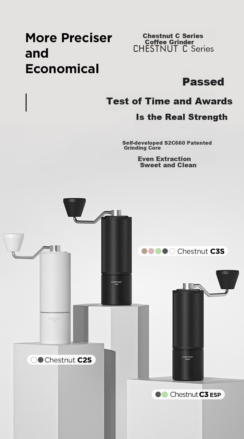 Timemore C3S Hand-Crank Coffee Grinder, Manual Coffee Bean Grinding Machine, Portable Coffee Grinder And Brewing Equipment 2
