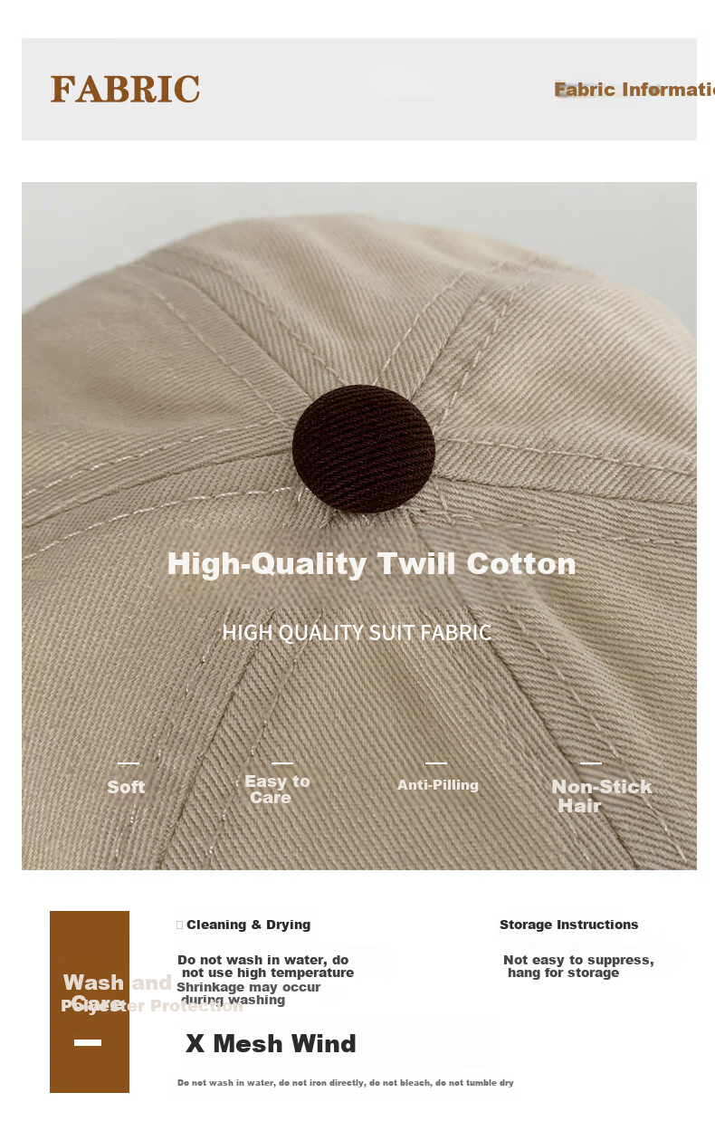 TUCANO Baseball Cap for Men And Women, Spring And Summer Sun Protection Hat, Trendy Versatile Visor Cap with Embroidery, Cotton Sun Hat 7