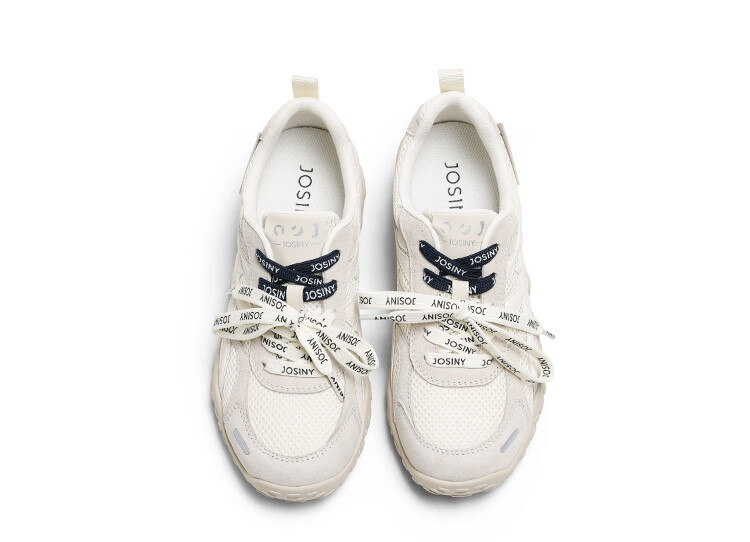 Zhuoshini Women's Training Shoes 2026 New Spring Popular Versatile White Breathable Sports Shoes Beige Size 36 13
