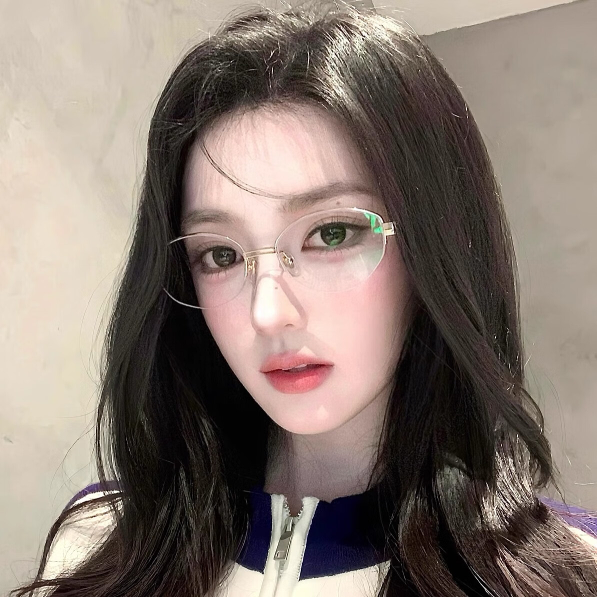 Boshide Blue Light Blocking Glasses Non-Prescription Vintage Half-Rim Oval Gray Frame Bright Silver