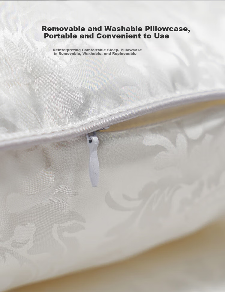 Ciyun Snow Love Silk Soft Pillow, Pure Silk Fabric, Silk Pillow Core with Mulberry Silk Filling, One Piece, 48*74cm 8