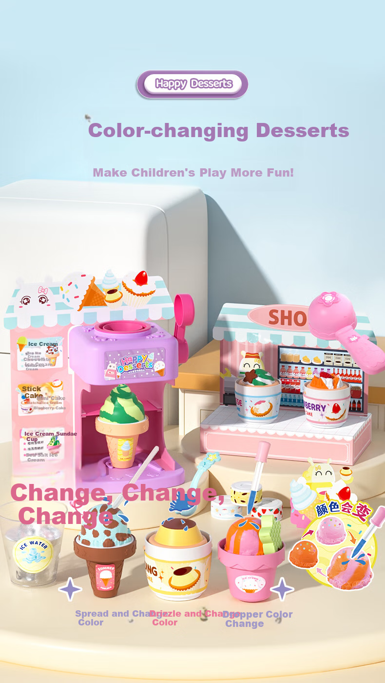 Huanleke C2001 Color Changing Soda Machine Children's DIY Toy Girl's Pretend Play Birthday Gift 1