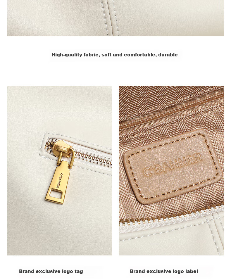 C.BANNER Leather Handbag, Women's Shoulder Crossbody Bag, Light Luxury Versatile Underarm Bag, Birthday Mother's Day Gift, Practical Present for Mom 5