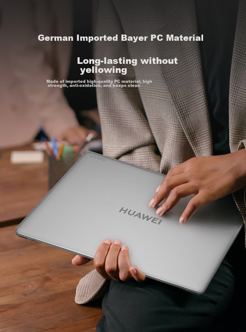 VOKAMO Waterproof Ultra-Thin Keyboard Cover Protector for Huawei MateBook GT14 Laptop 4