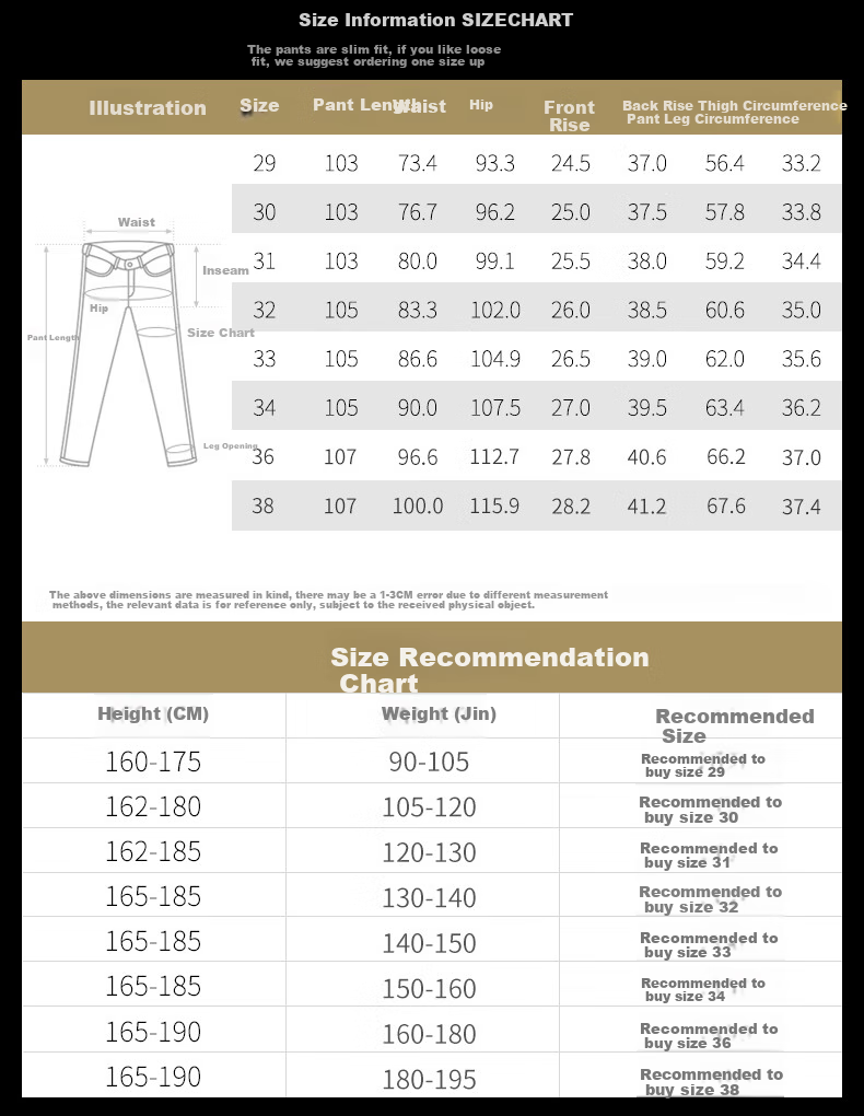 JEEP Jeans for Men, Slim Straight Casual Pants, Trendy Versatile Trousers, Men's Pants 099, Light Blue, Size 30 3