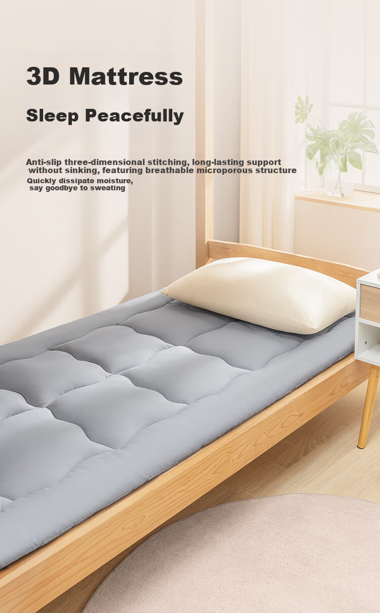JD Original Comfortable Bedding Set for Students (6 Pieces: Three-Piece Set + Pillow Core + 3-Jin Quilt Core + 3-Jin Mattress Pad), Class A Skin-Friendly, Ready to Move In, Single Bed 0.9m 10