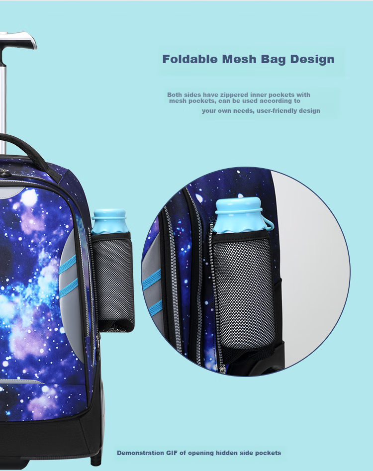 Dijiuchengbao Trolley Backpack for Primary School Students Grades 3-6 Boys And Girls Middle School Students Large Capacity Children's Backpack 10
