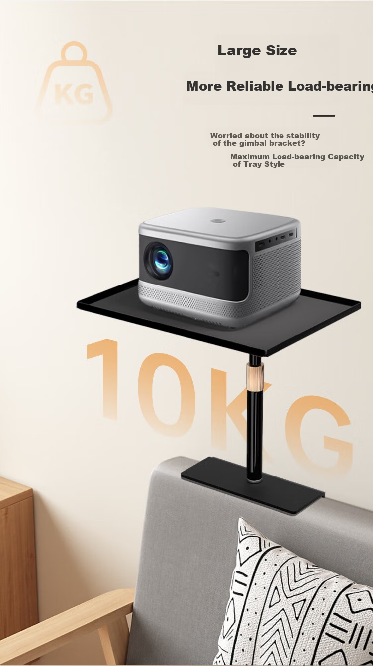 Zhiying Projector Home Stand, Recessed Hidden Tray, Bedside And Desktop Dual-Use Wall-Mounted Tray, Cloud Platform Storage Rack, No Drilling Required, Suitable for Xiaomi, Jmgo, Xiaoming 3