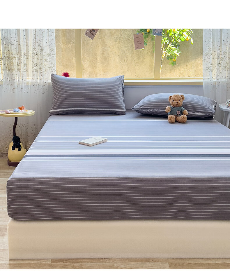 Grace 7A Antibacterial Breathable Mattress Protector Fitted Sheet Dormitory 90x200cm Freedom Wings 2