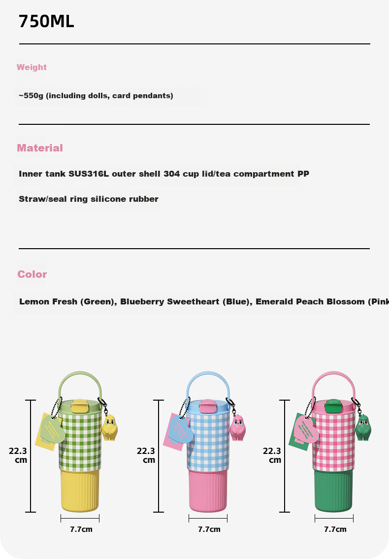 Shidajia Insulated Mug, Large Capacity Straw Cup for Women, Dual-Use Coffee Cup, 316L Stainless Steel, Stylish Design, Portable Water Bottle for Students 1