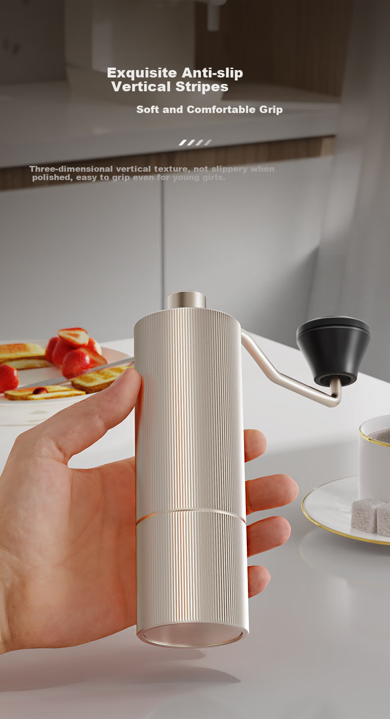 CLITON Hand-Crank Coffee Grinder, Portable Manual Coffee Grinder, Automatic Grinding Machine for Coffee Beans 6