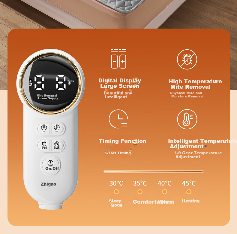 CHIGO [Dehumidifying And Mite-Removing] Single-Person 3C Certified Water Heating Electric Blanket for Kang Bed, Electric Mattress Pad, 1.8x0.9 Meters, Dormitory Use 8