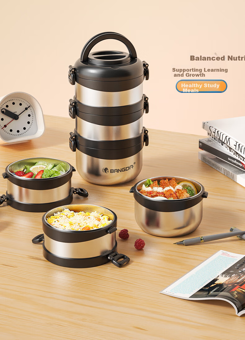 Bangda Stainless Steel 316 Multi-Layer Insulated Lunch Box, Bento Box, Meal Container, Lunch Box for Office Workers And Students, Insulated Food Jar, Portable Pot 13