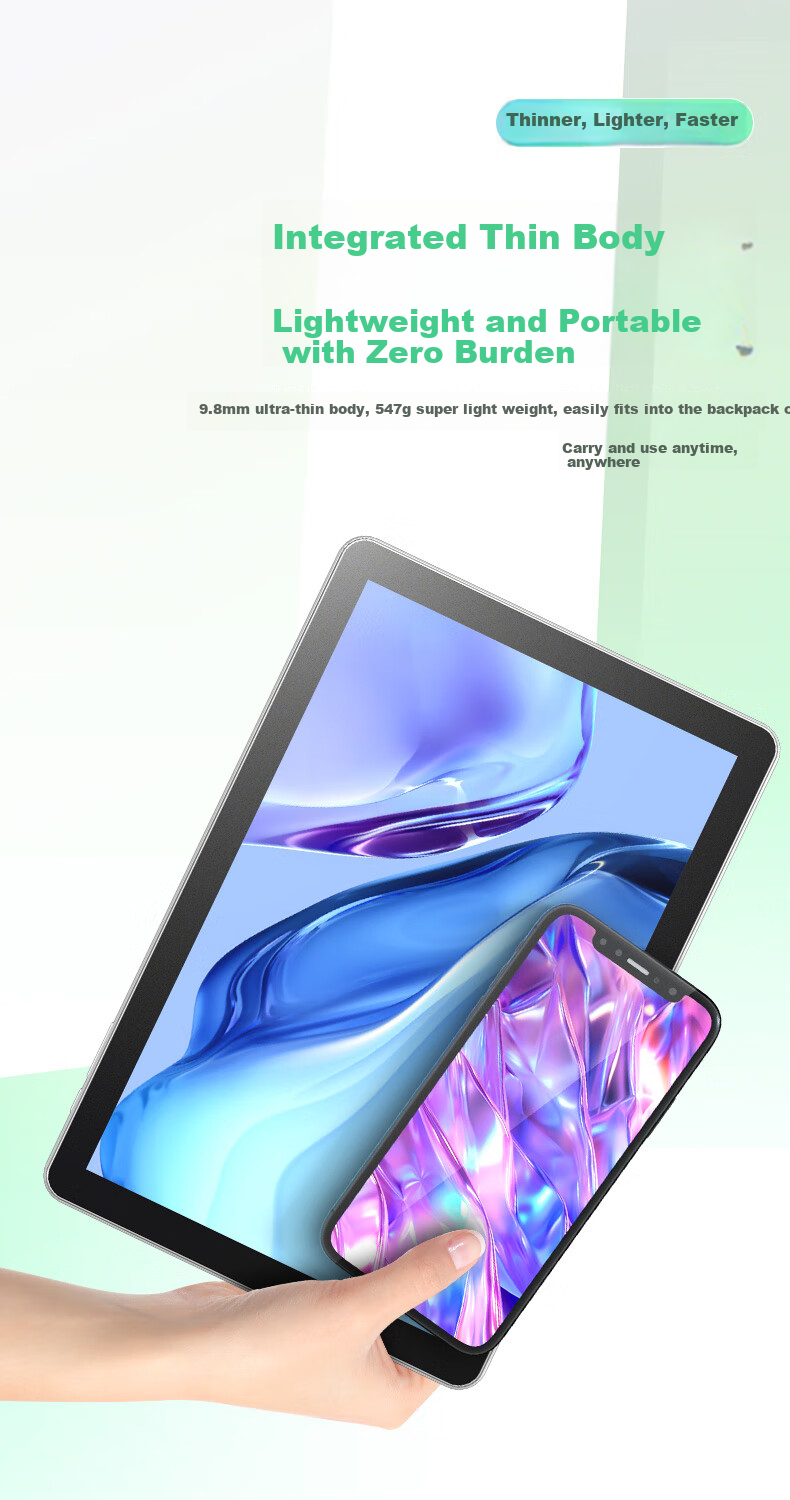 Acer Tablet, Pad 10.1-Inch, 4G All-Network Tablet, Octa-Core, 8GB+256GB, Silver, Hynix Laptop 3