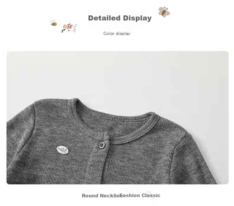 VOONLIE Girls' Jacket Spring Collection 2026 New Stylish Children's Cardigan, Versatile Outerwear for Little Girls And Toddlers, Suitable for Spring And Autumn Seasons 5