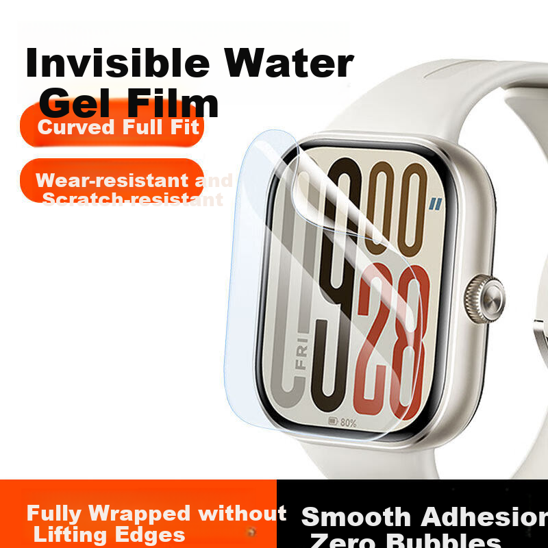 ESCASE [Two-Pack] Screen Protector for Xiaomi Redmi Watch 5, Full Coverage Hydrogel Film, High Definition Anti-Scratch Low Fingerprint Resistant Protective Film