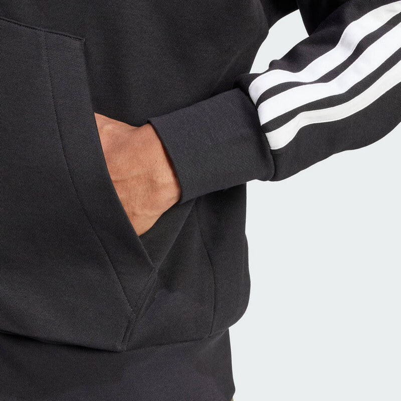 Adidas Men's Sports Style M 3S FL FZ HD Knit Jacket JD1870 Black M 6
