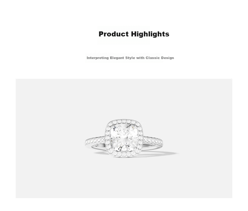 APM Monaco Diamond Sugar Cube Ring, Luxurious High-End Couple Rings, Birthday Gift for Girlfriend Or Wife 2