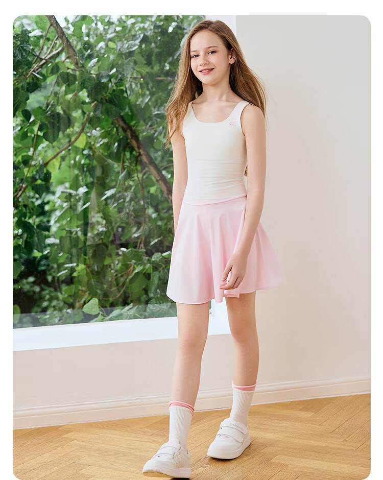 BALABALA 【balaOne】 Girls' Developmental Anti-Peek and Anti-Exposure Small Vest Bra 209926195008 4