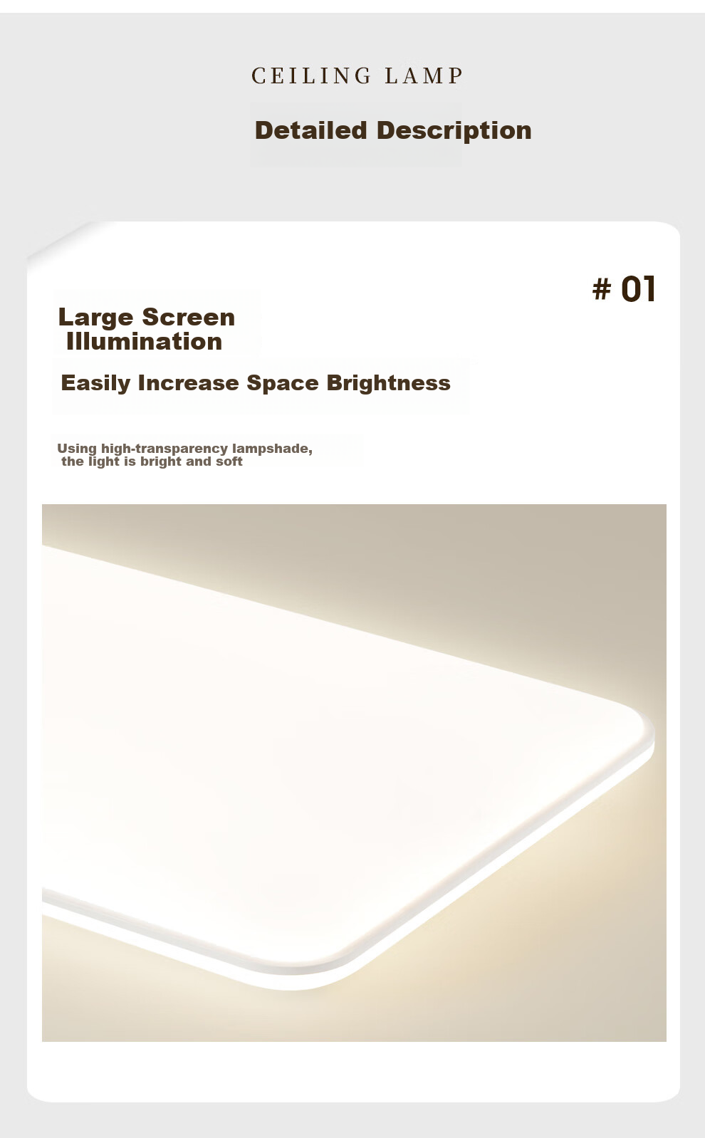 NVC Full Spectrum Eye Protection Ceiling Light, Simple Bedroom Lamp, Smart LED Lighting Fixture, Guangyu Y 8