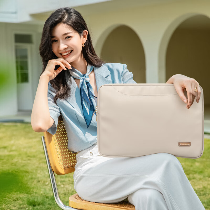 GOLF Lightweight Business Laptop Bag Women's 14-Inch Briefcase Commuter Tote with Hidden Handle Sleeve